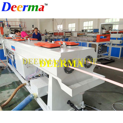 Omron Temperature Controller and SIEMENS Contactor 20mm PVC Double Pipe Extrusion Machine Line with High Capacity from Japan