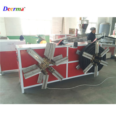 OMRON Temperature Meter Single-screw Design Plastic Flexible PP PE PVC Corrugated Pipe Hose Single Wall Production Line