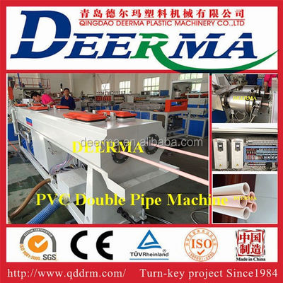 High Productivity UPVC Pipe Manufacturing Machine 22kw UPVC Pipe Making Machine Customized