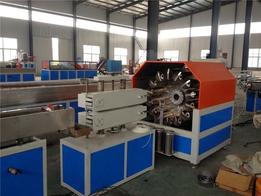 Fiber Reinforced Pipe Production Lines 50kw Plastic Pipe Extrusion Line With SIEMENS/Schneider Relay