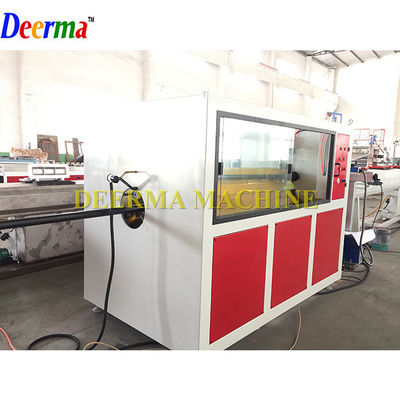 High Speed HDPE Pipe Machine SJ90/30 Tube Extrusion Line 4-12m/Min Tractor Speed