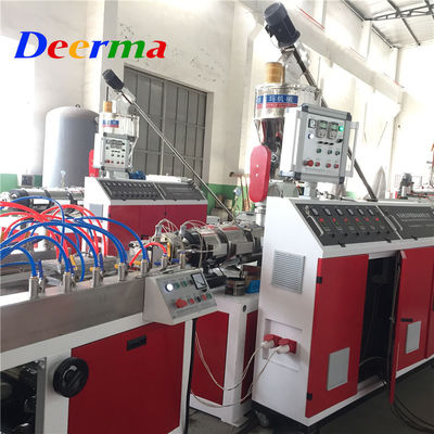 Double Screw Plastic Profile Machine 90kw / 70kw Corner Bead Machine With SIEMENS DEIDE Drive